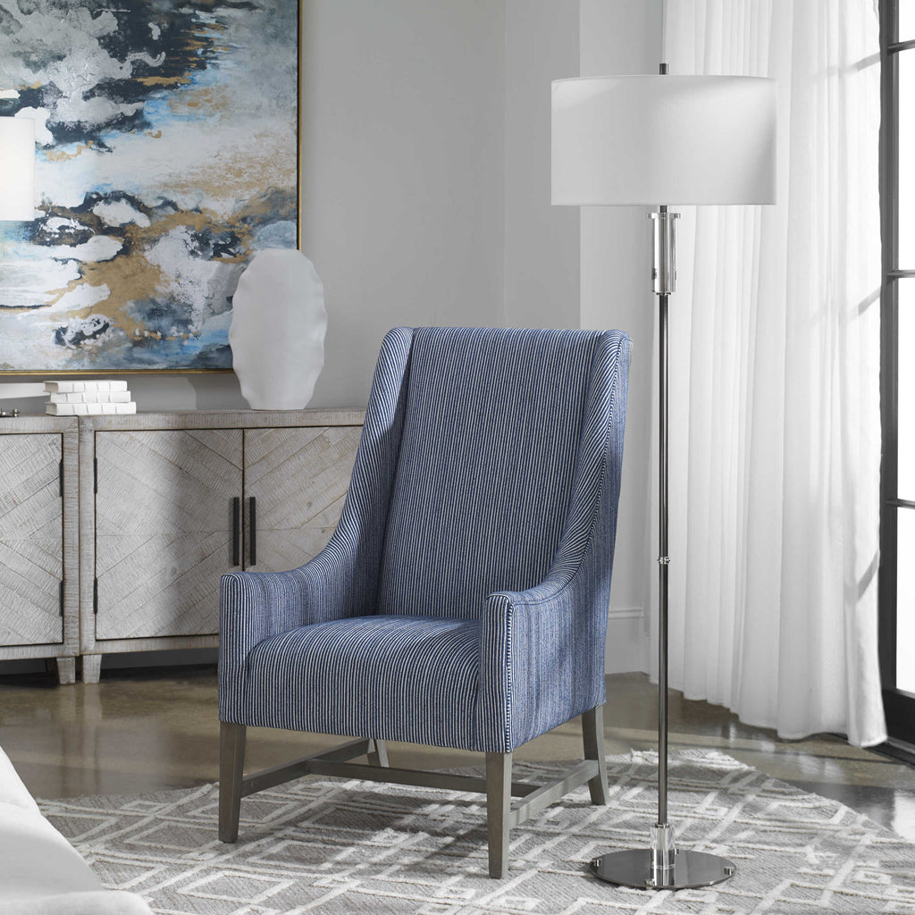 Aurelia Steel Floor Lamp - Bombay Mercantile