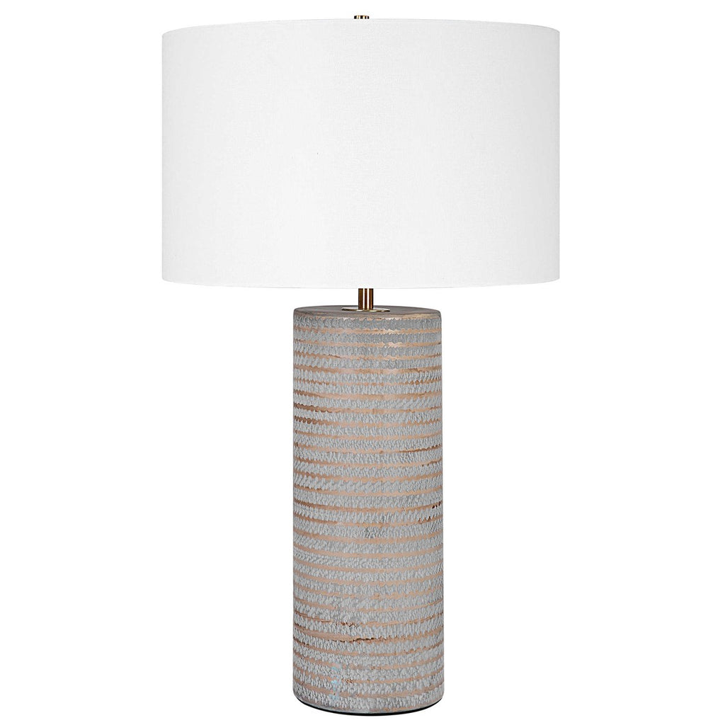 Monolith Gray Table Lamp - Bombay Mercantile