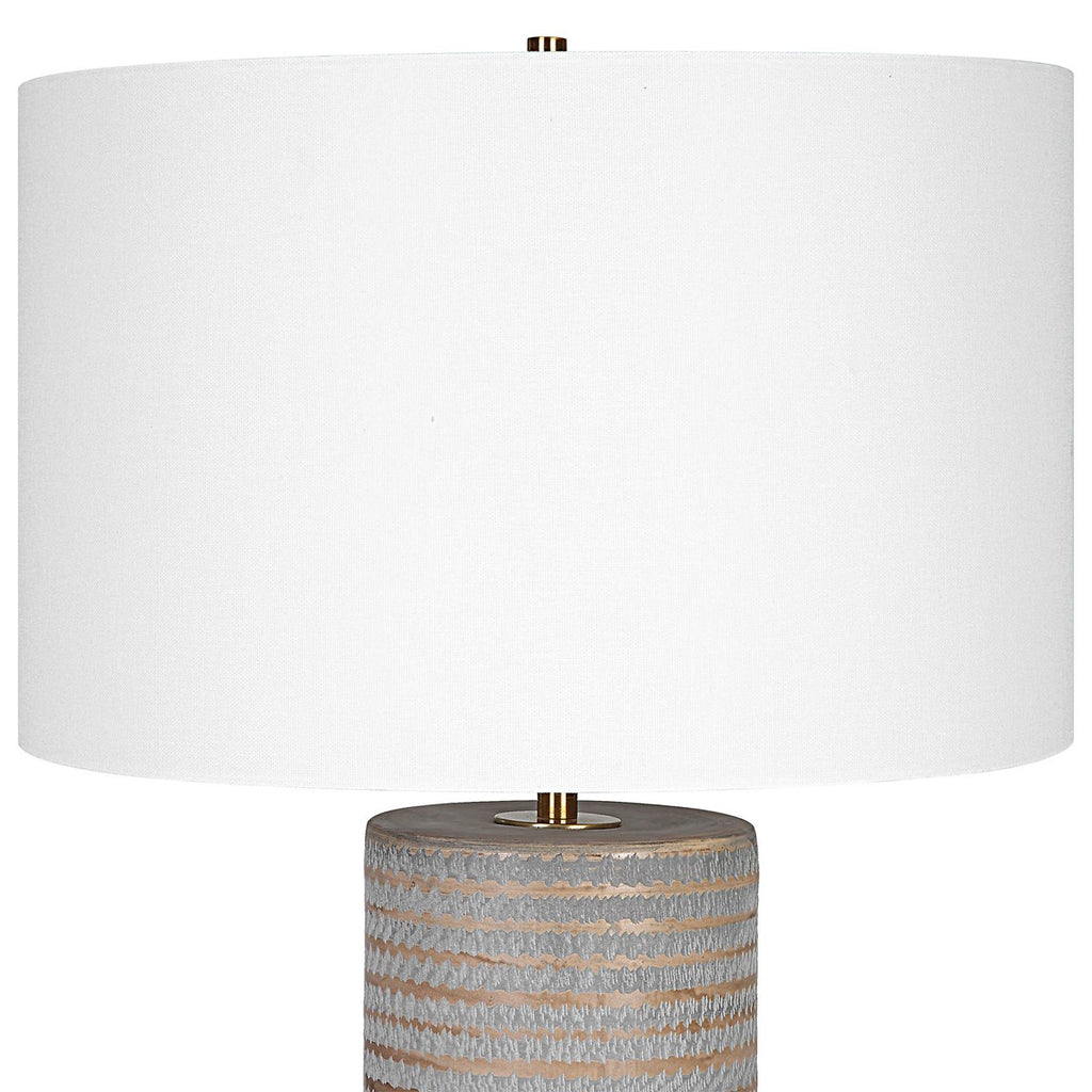 Monolith Gray Table Lamp - Bombay Mercantile