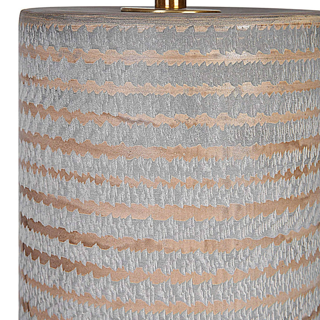 Monolith Gray Table Lamp - Bombay Mercantile