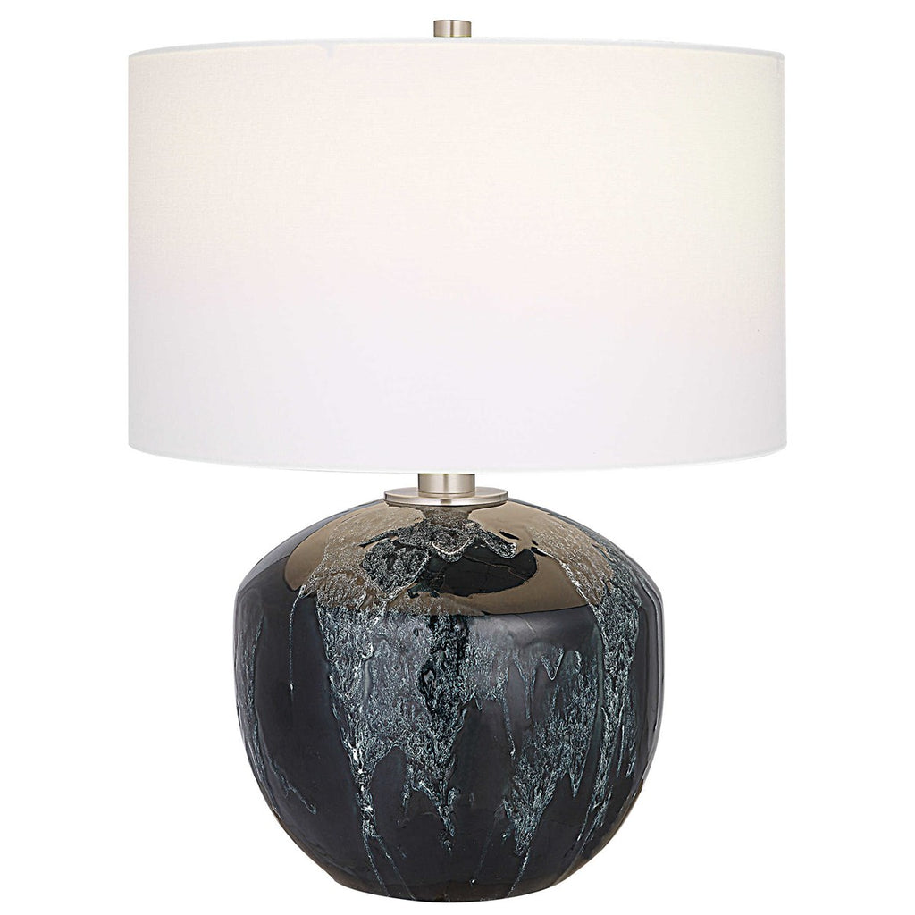Highlands Deep Green Table Lamp - Bombay Mercantile