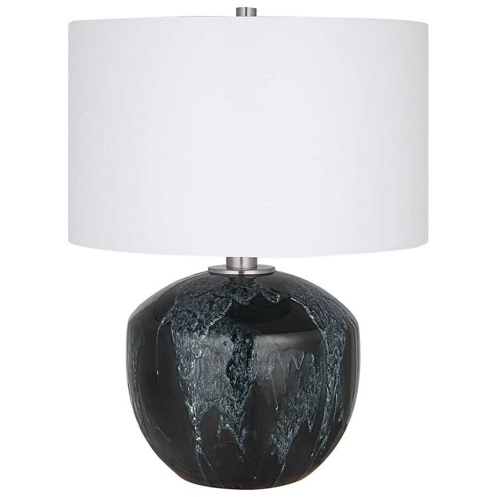 Highlands Deep Green Table Lamp - Bombay Mercantile