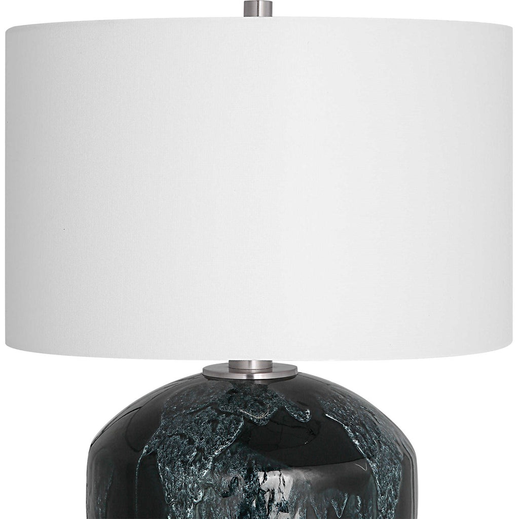 Highlands Deep Green Table Lamp - Bombay Mercantile