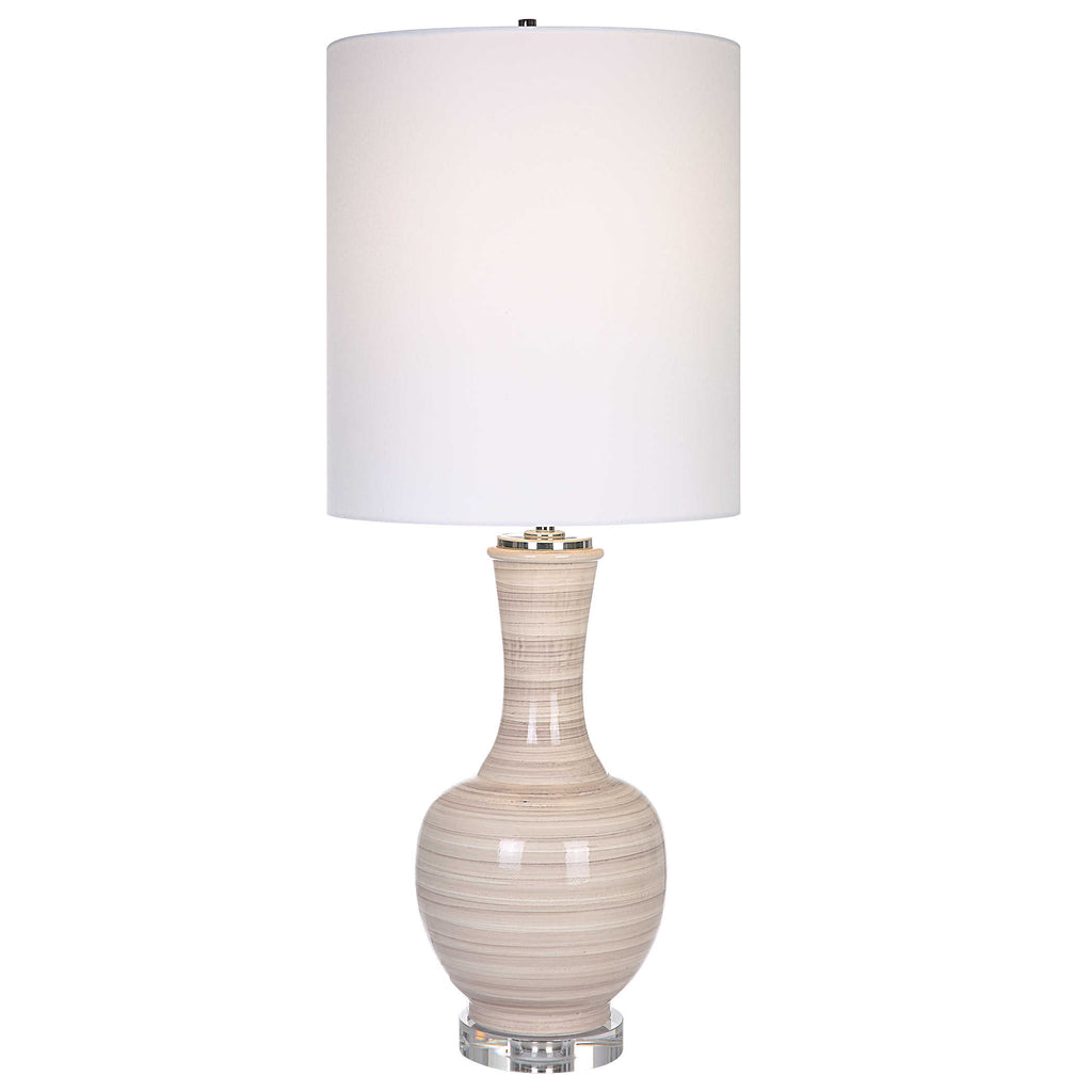 Chalice Striped Table Lamp - Bombay Mercantile