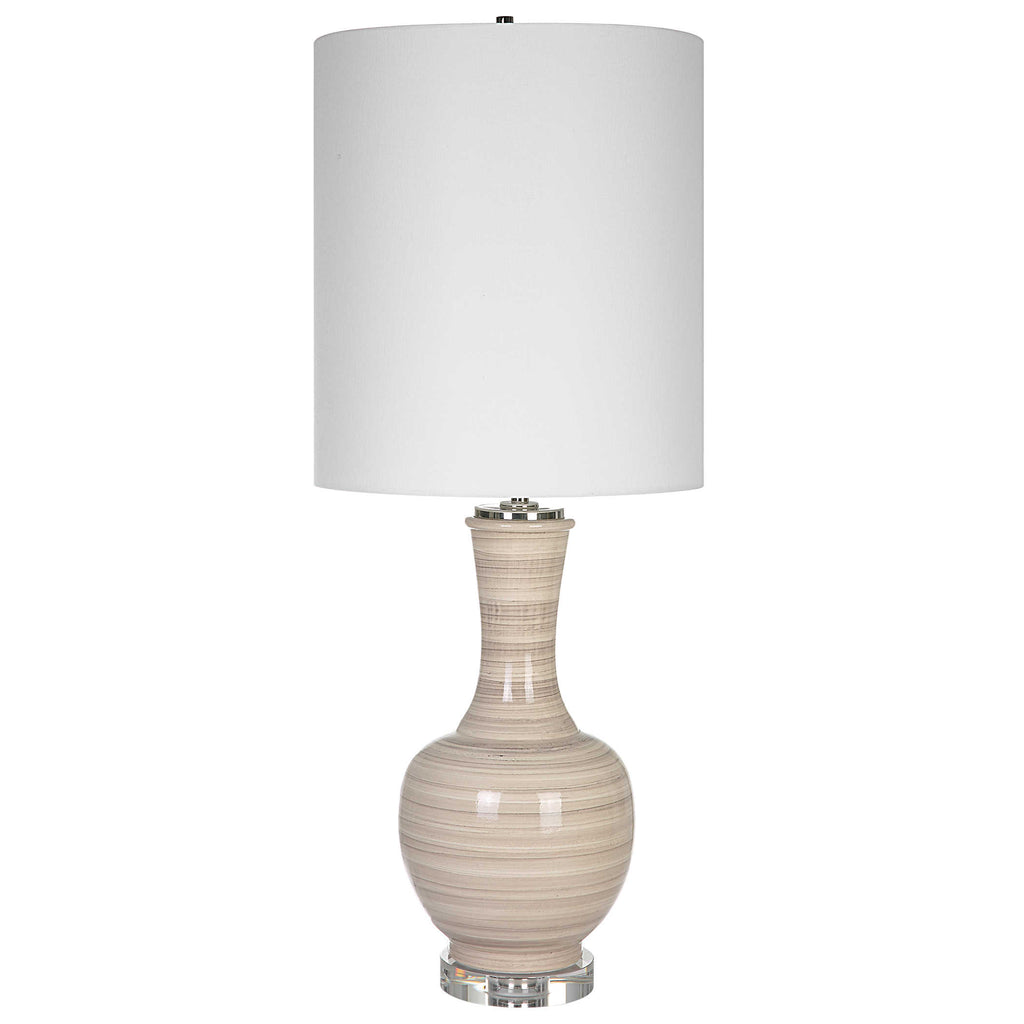 Chalice Striped Table Lamp - Bombay Mercantile