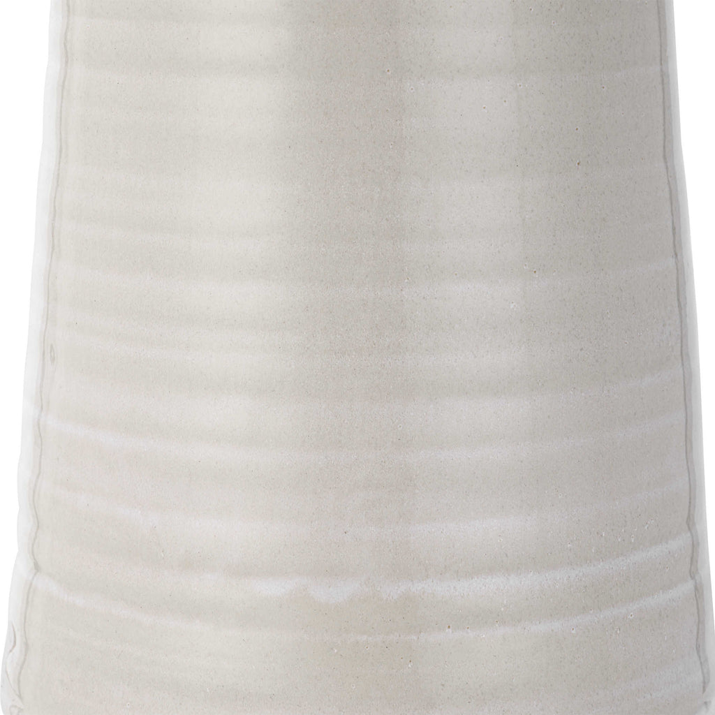 Amphora Off-White Glaze Table Lamp - Bombay Mercantile