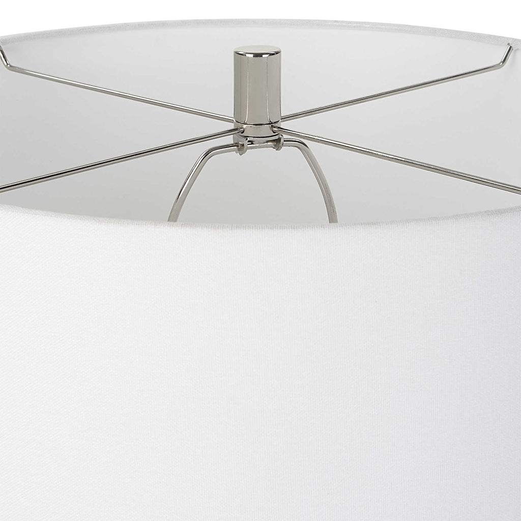 Amphora Off-White Glaze Table Lamp - Bombay Mercantile