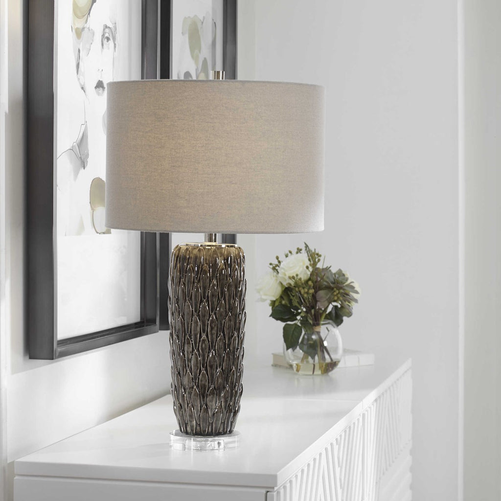 Nettle Textured Table Lamp - Bombay Mercantile
