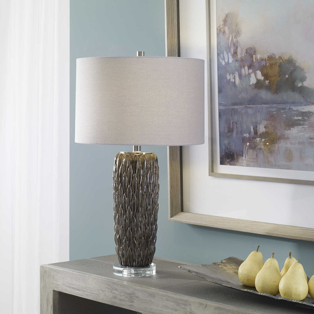 Nettle Textured Table Lamp - Bombay Mercantile