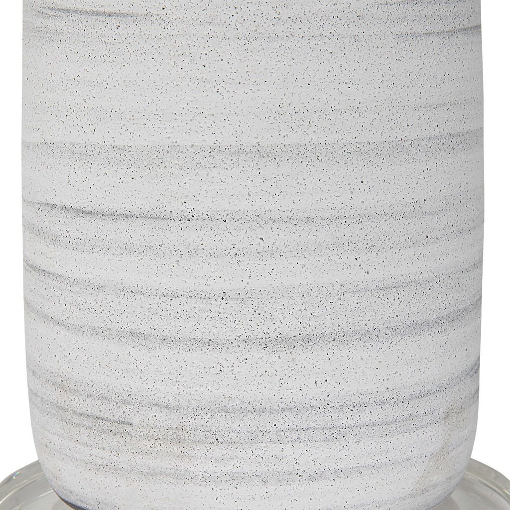 Levadia Matte White Table Lamp - Bombay Mercantile