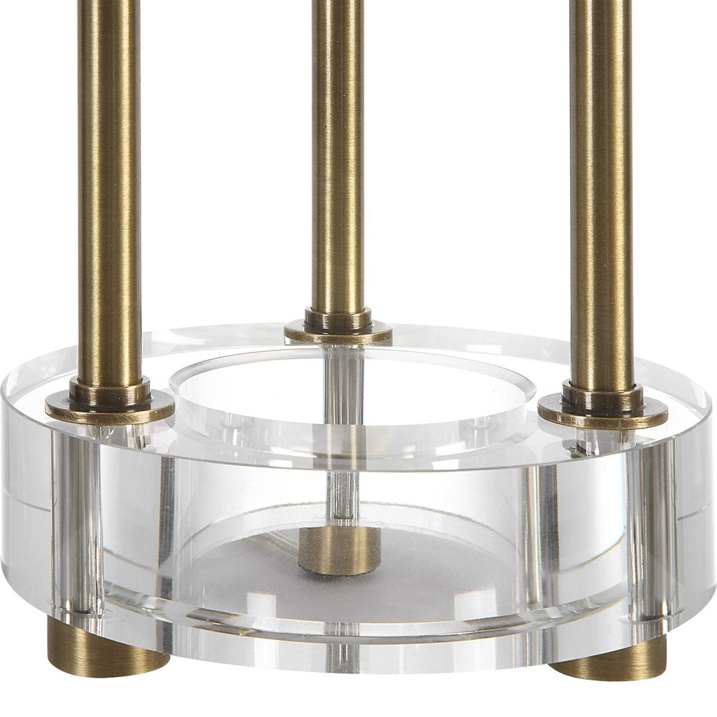 Pantheon Brass Rod Table Lamp - Bombay Mercantile