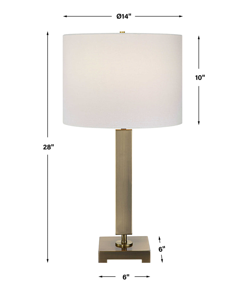 Duomo Brass Table Lamp - Bombay Mercantile