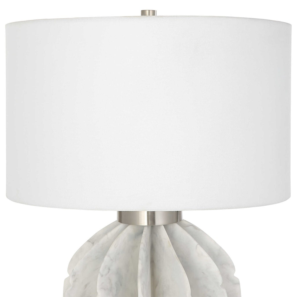 Repetition White Marble Table Lamp - Bombay Mercantile
