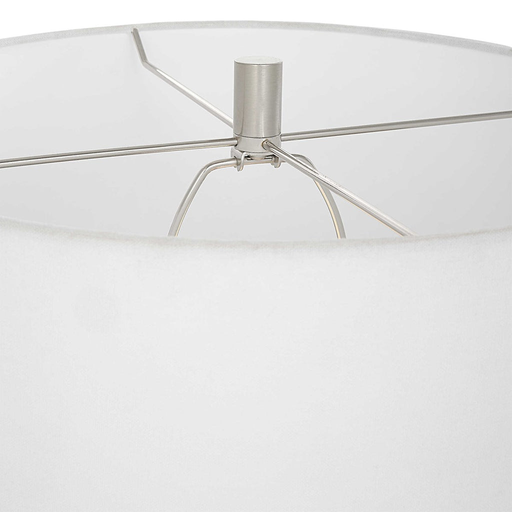 Repetition White Marble Table Lamp - Bombay Mercantile