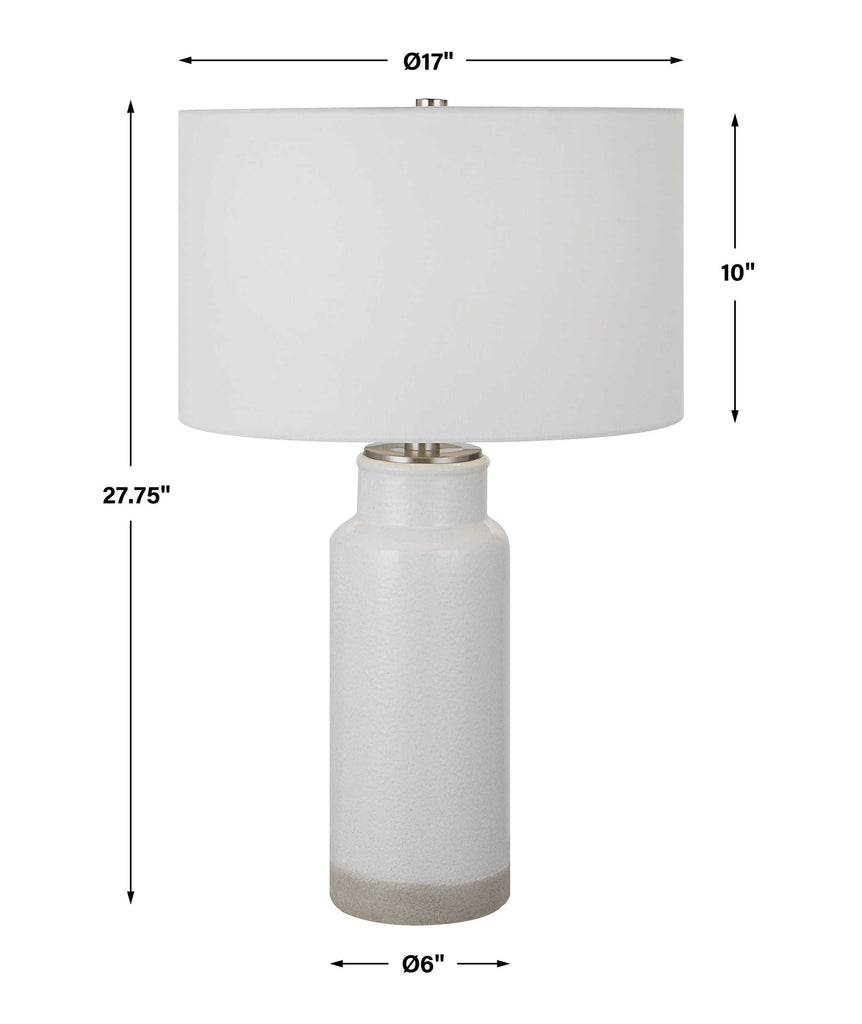 Albany White Farmhouse Table Lamp - Bombay Mercantile