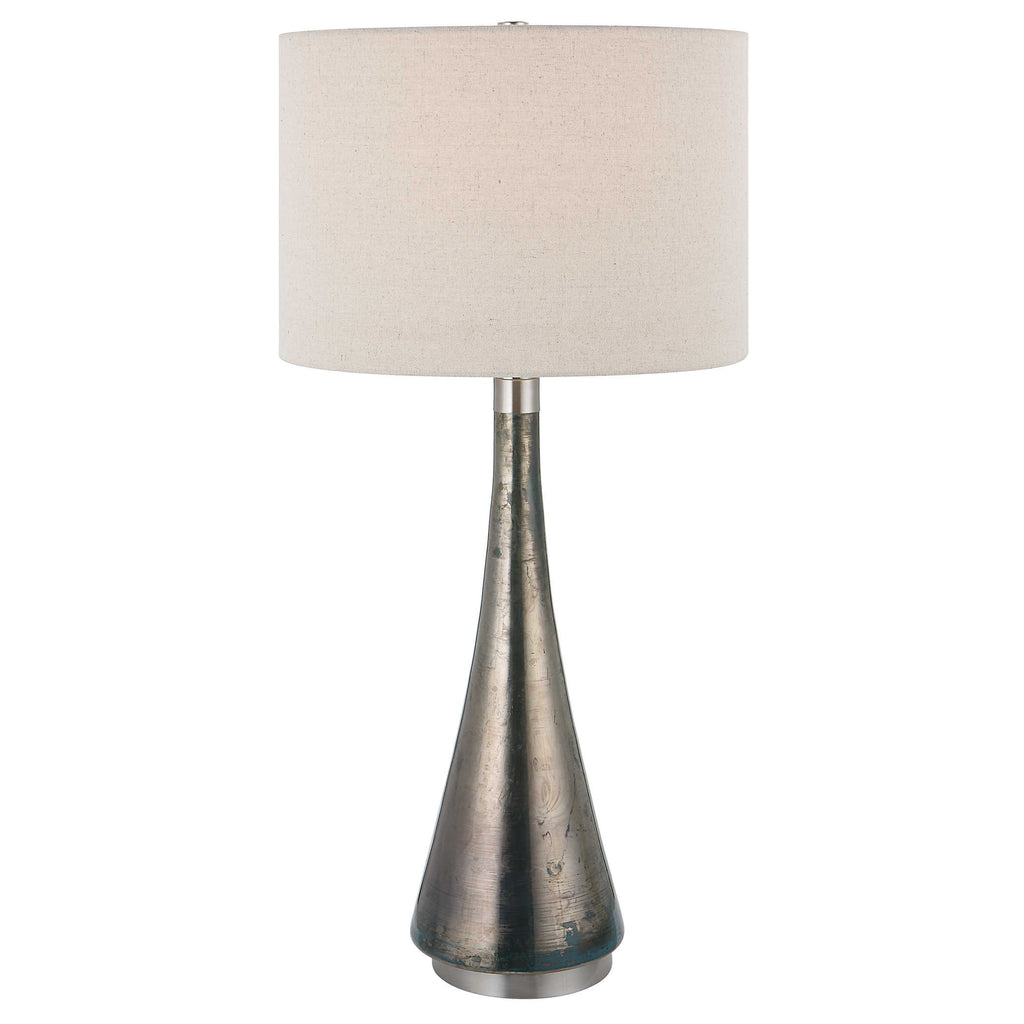 Contour Metallic Glass Table Lamp - Bombay Mercantile