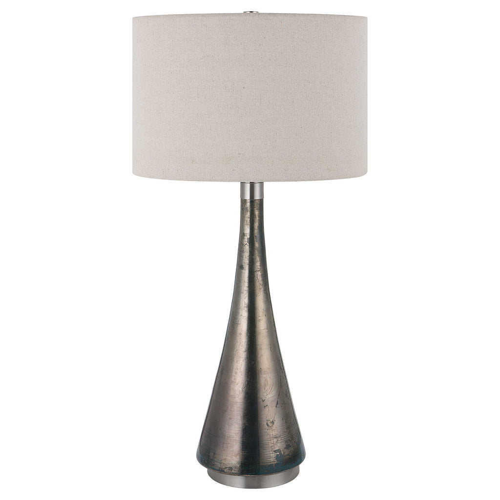 Contour Metallic Glass Table Lamp - Bombay Mercantile