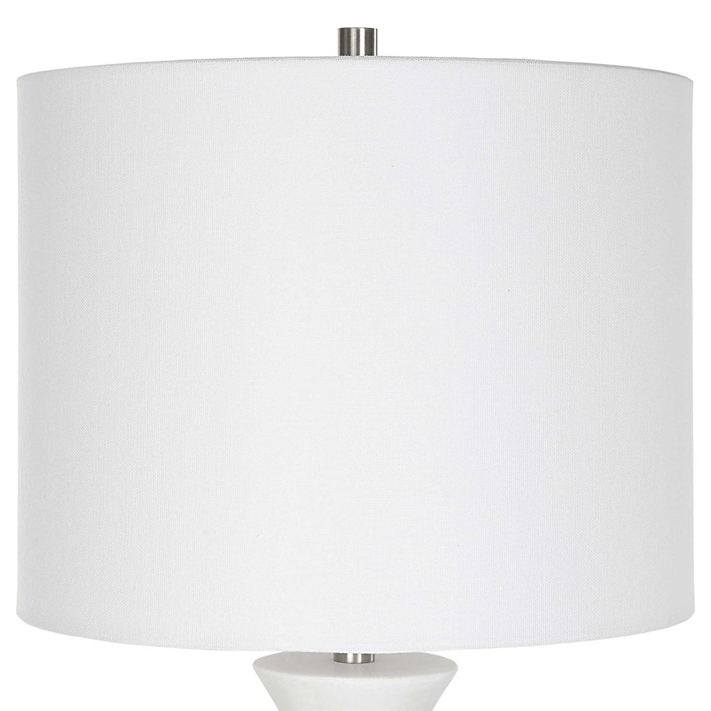 Fountain White Marble Buffet Lamp - Bombay Mercantile