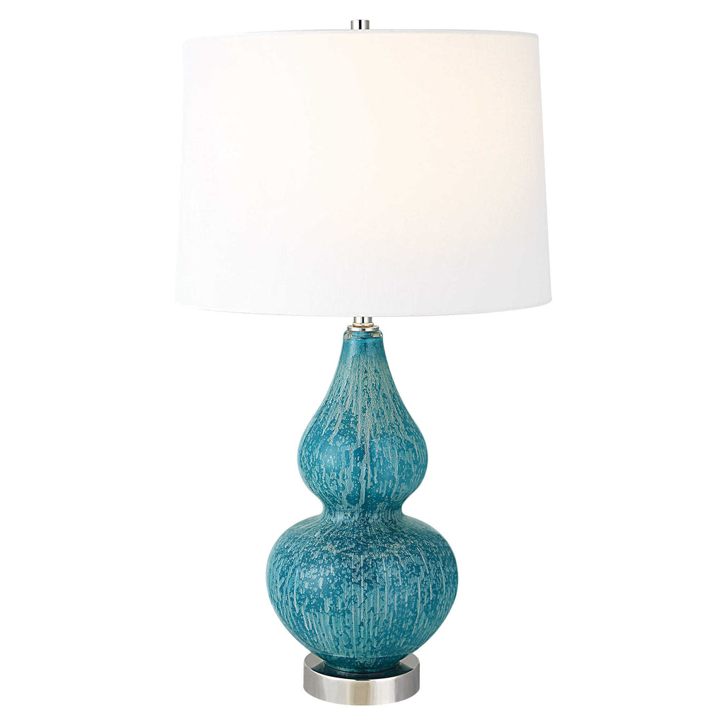 Avalon Blue Table Lamp - Bombay Mercantile