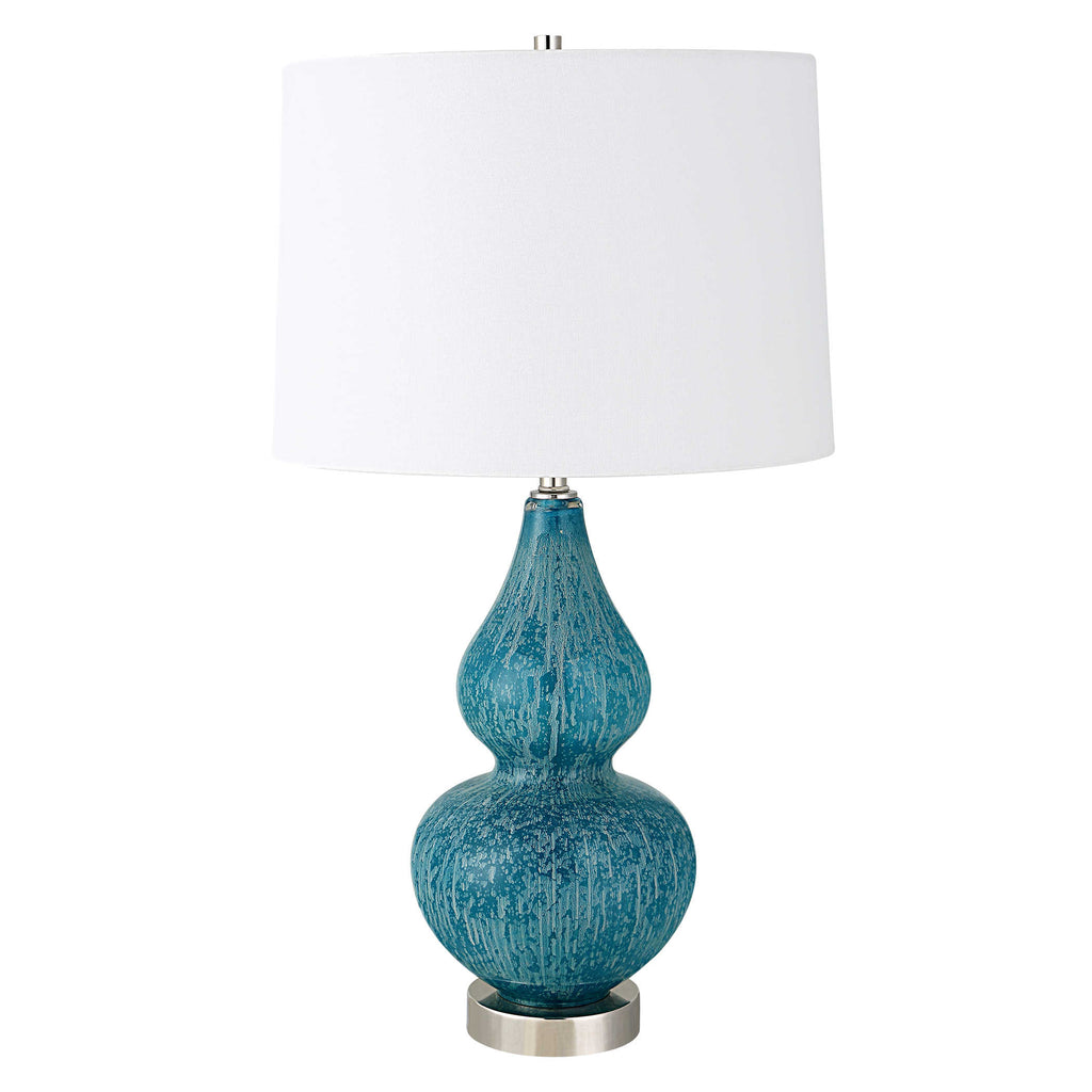 Avalon Blue Table Lamp - Bombay Mercantile