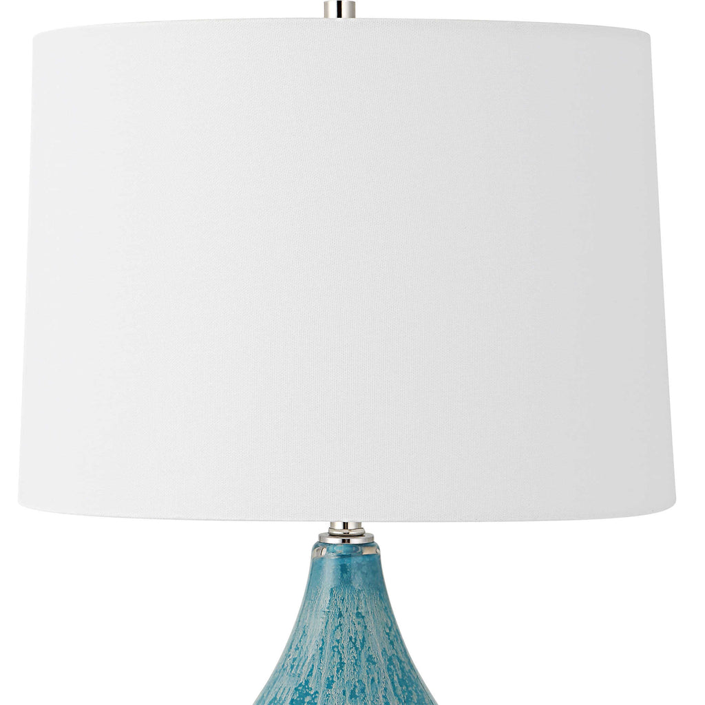 Avalon Blue Table Lamp - Bombay Mercantile