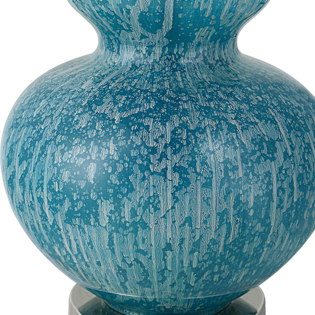 Avalon Blue Table Lamp - Bombay Mercantile