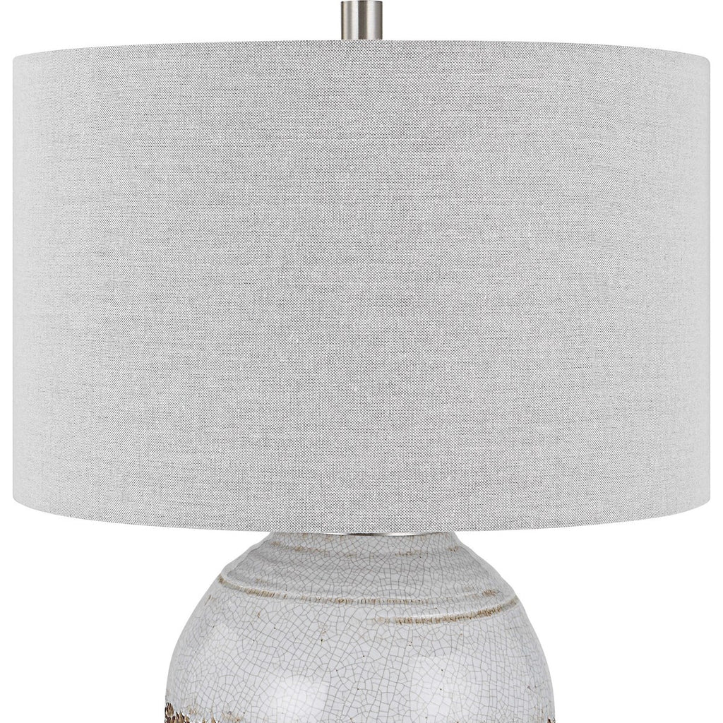 Poul Crackled Table Lamp - Bombay Mercantile