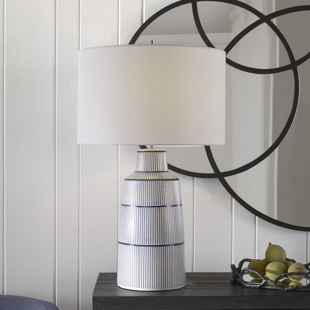 Breton Nautical Stripe Table Lamp - Bombay Mercantile