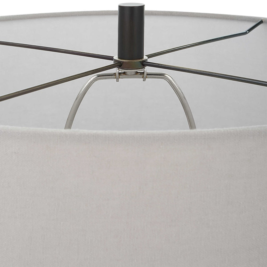Neolithic Blue-Gray Table Lamp - Bombay Mercantile
