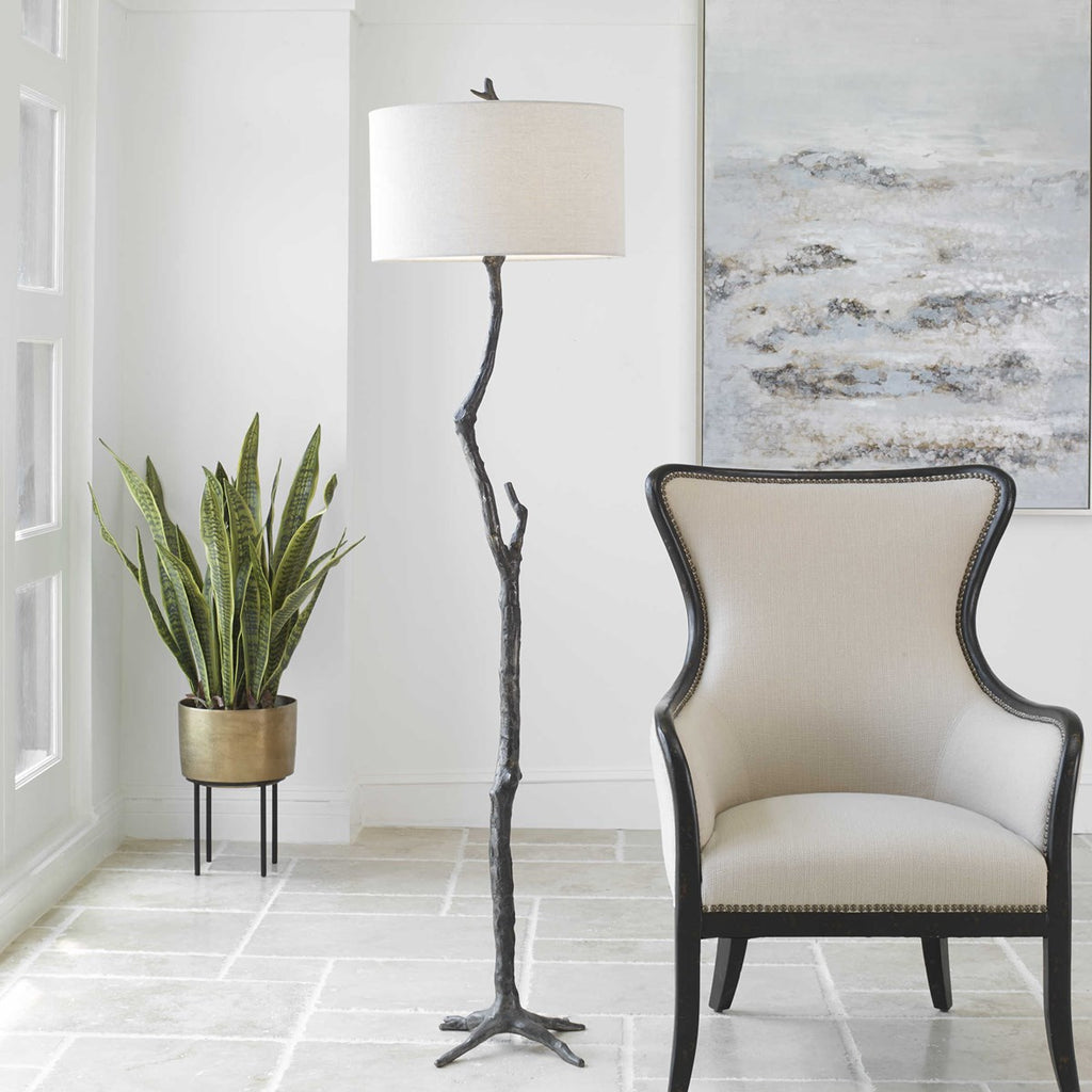 Spruce Rustic Floor Lamp - Bombay Mercantile