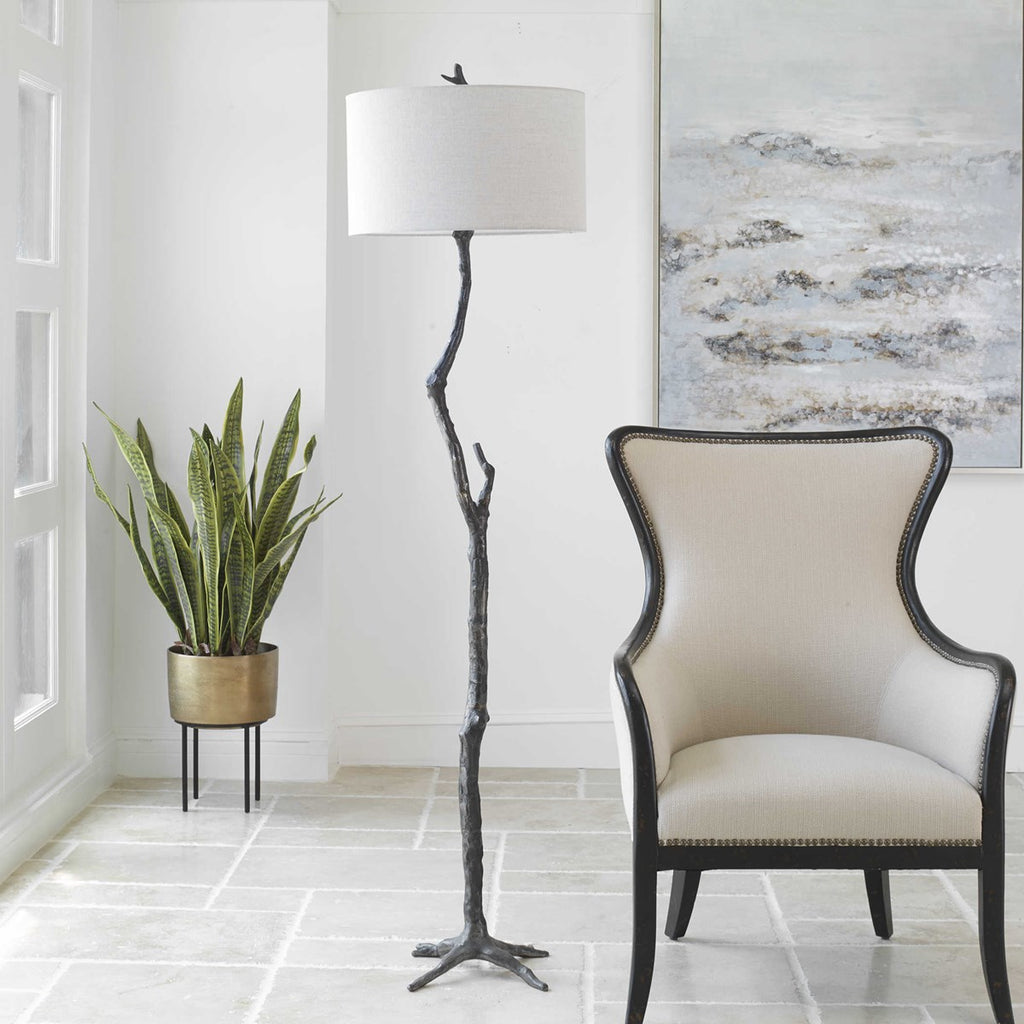Spruce Rustic Floor Lamp - Bombay Mercantile