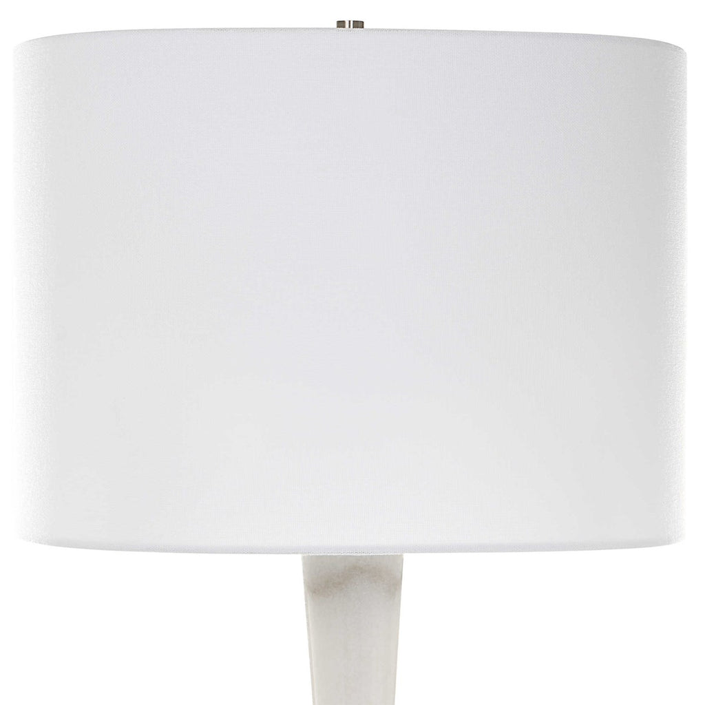 Hourglass White Table Lamp - Bombay Mercantile