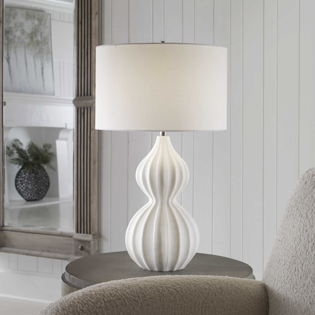Antoinette Marble Table Lamp - Bombay Mercantile