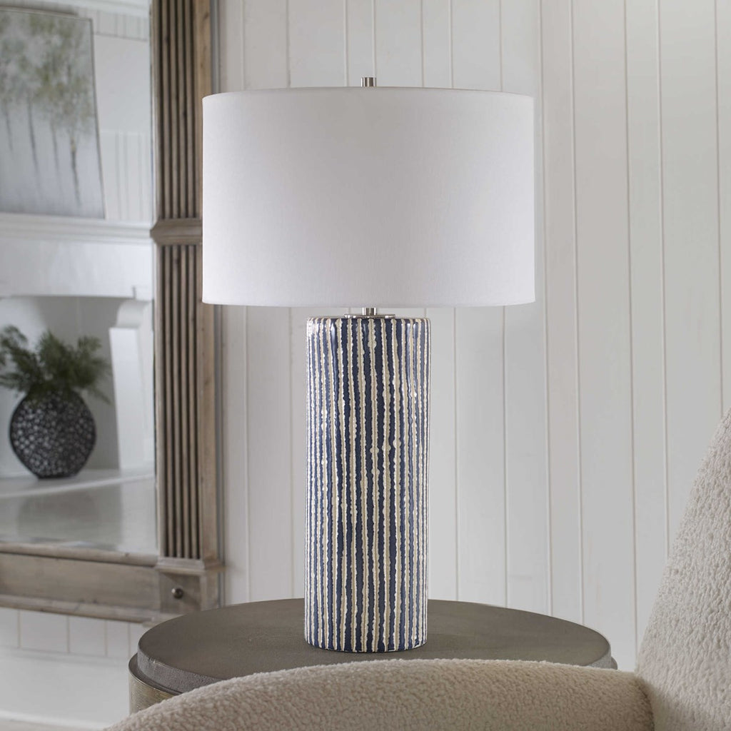 Havana Blue Table Lamp - Bombay Mercantile