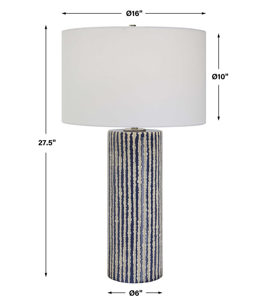 Havana Blue Table Lamp - Bombay Mercantile