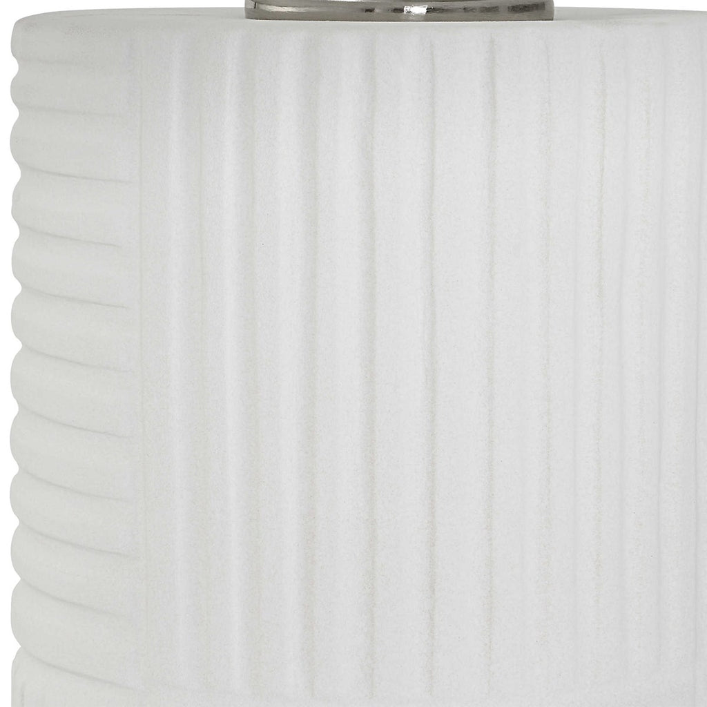 Patchwork White Table Lamp - Bombay Mercantile