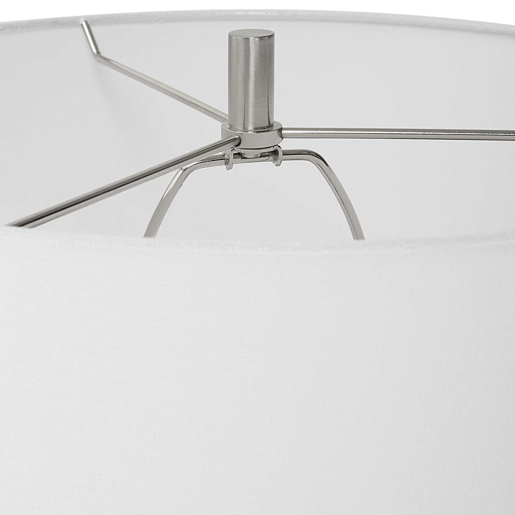 Patchwork White Table Lamp - Bombay Mercantile