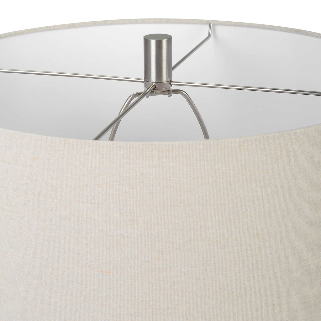 Cyclone Ivory Table Lamp - Bombay Mercantile