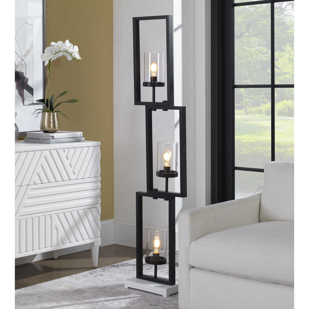 Cielo Black Floor Lamp - Bombay Mercantile