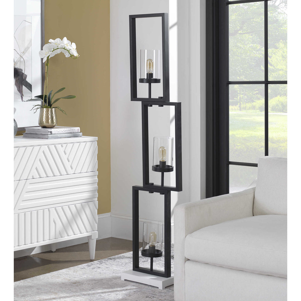 Cielo Black Floor Lamp - Bombay Mercantile