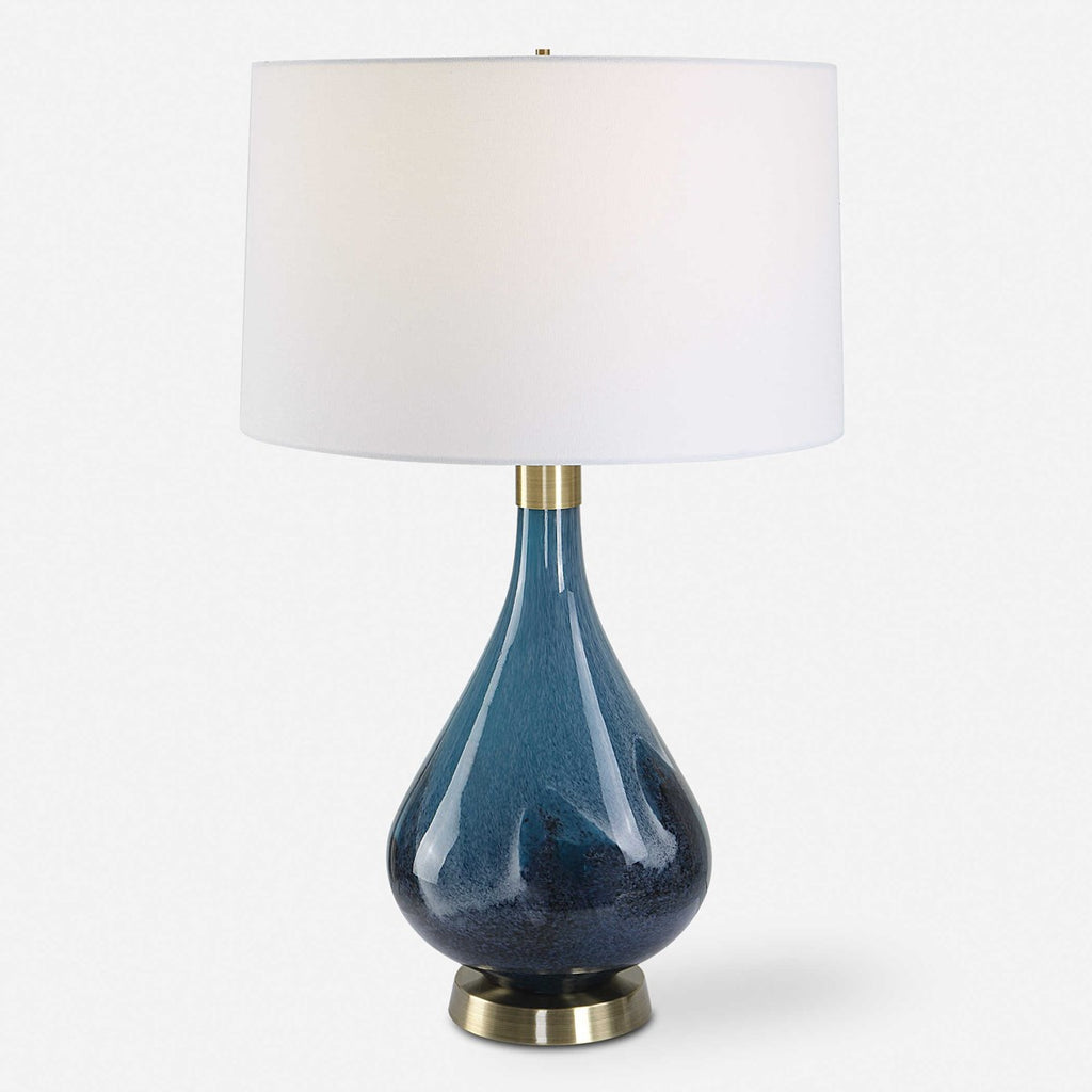 Riviera Art Glass Table Lamp - Bombay Mercantile