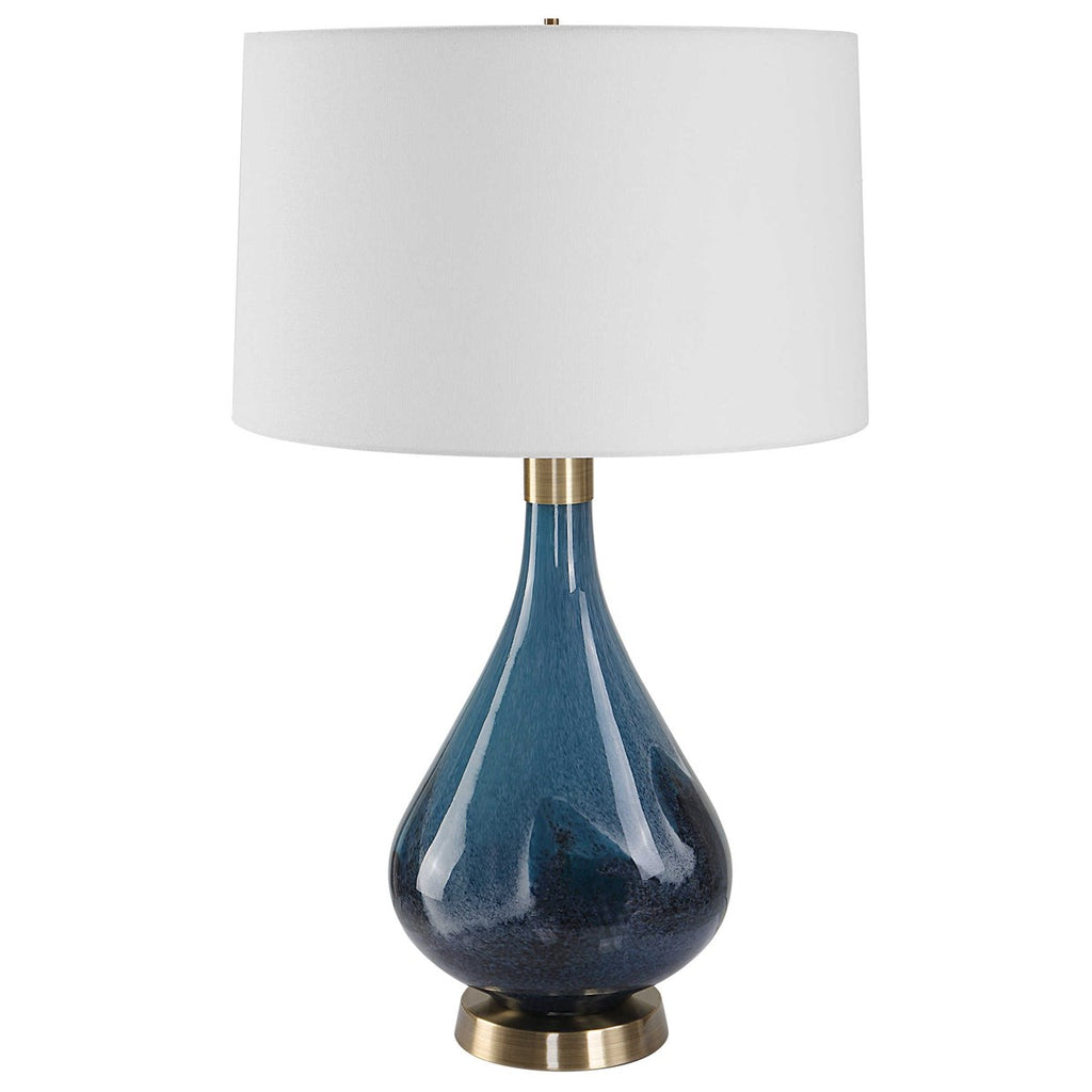 Riviera Art Glass Table Lamp - Bombay Mercantile