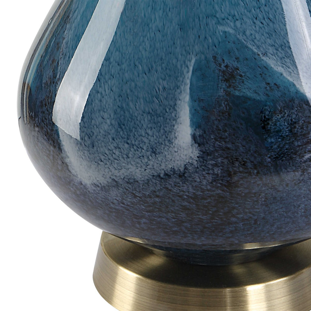 Riviera Art Glass Table Lamp - Bombay Mercantile