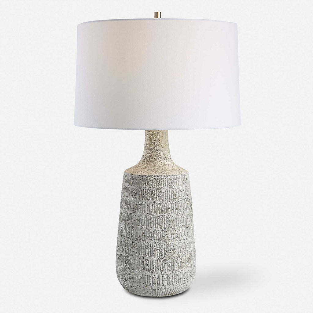 Scouts White Table Lamp - Bombay Mercantile