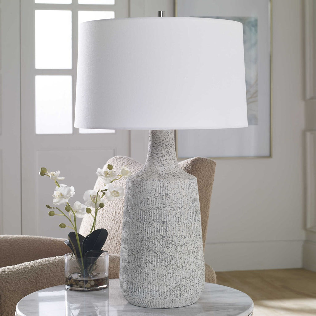 Scouts White Table Lamp - Bombay Mercantile