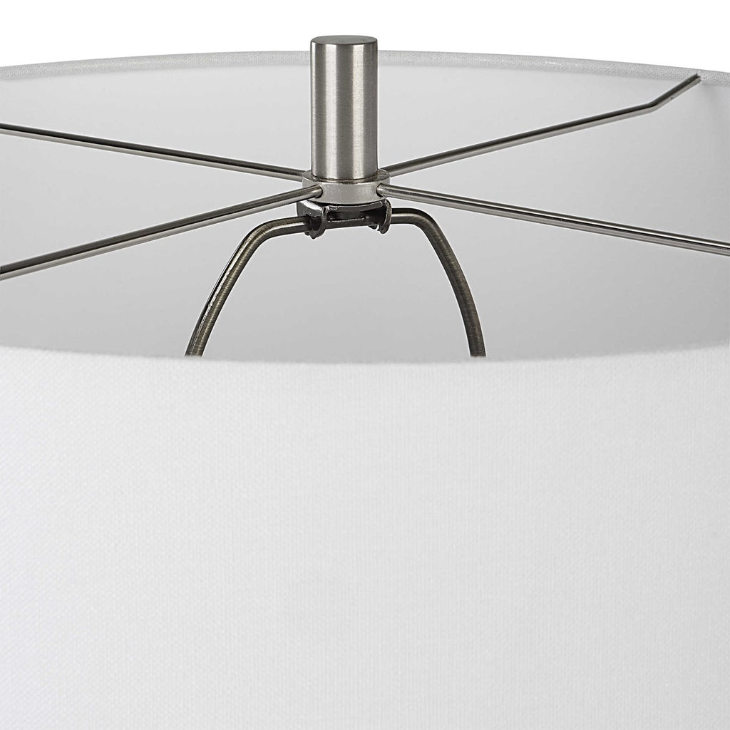 Scouts White Table Lamp - Bombay Mercantile