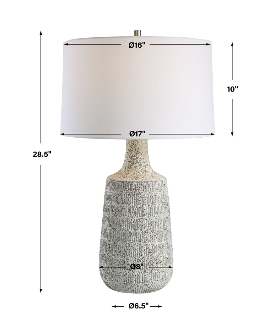 Scouts White Table Lamp - Bombay Mercantile
