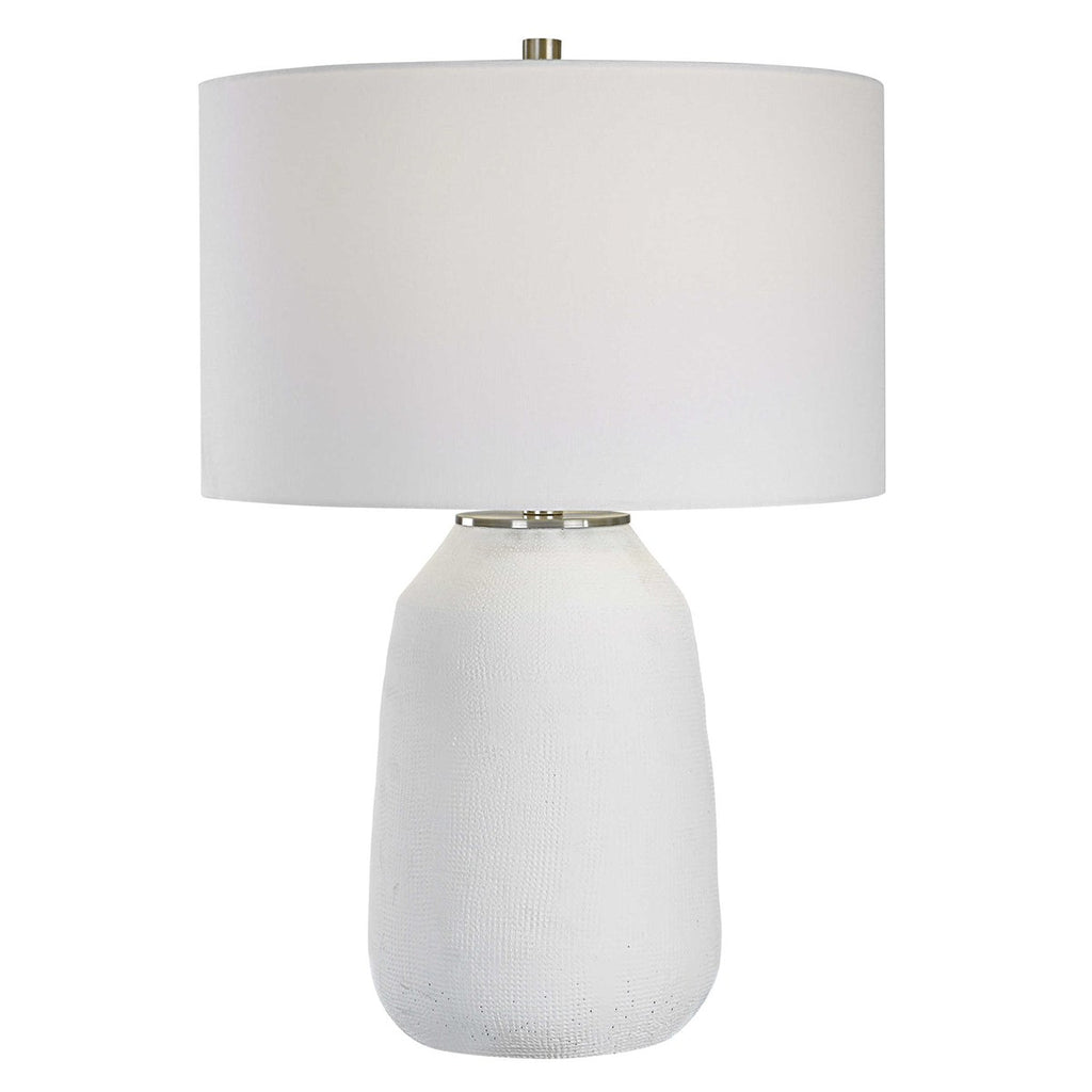 Heir Chalk White Table Lamp - Bombay Mercantile