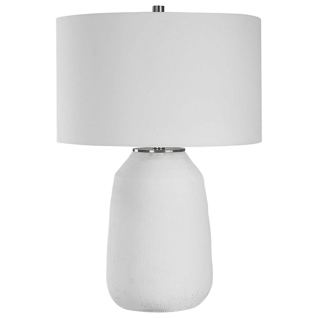 Heir Chalk White Table Lamp - Bombay Mercantile