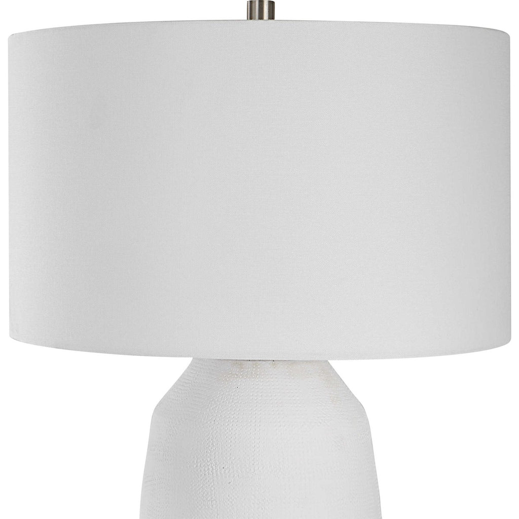Heir Chalk White Table Lamp - Bombay Mercantile